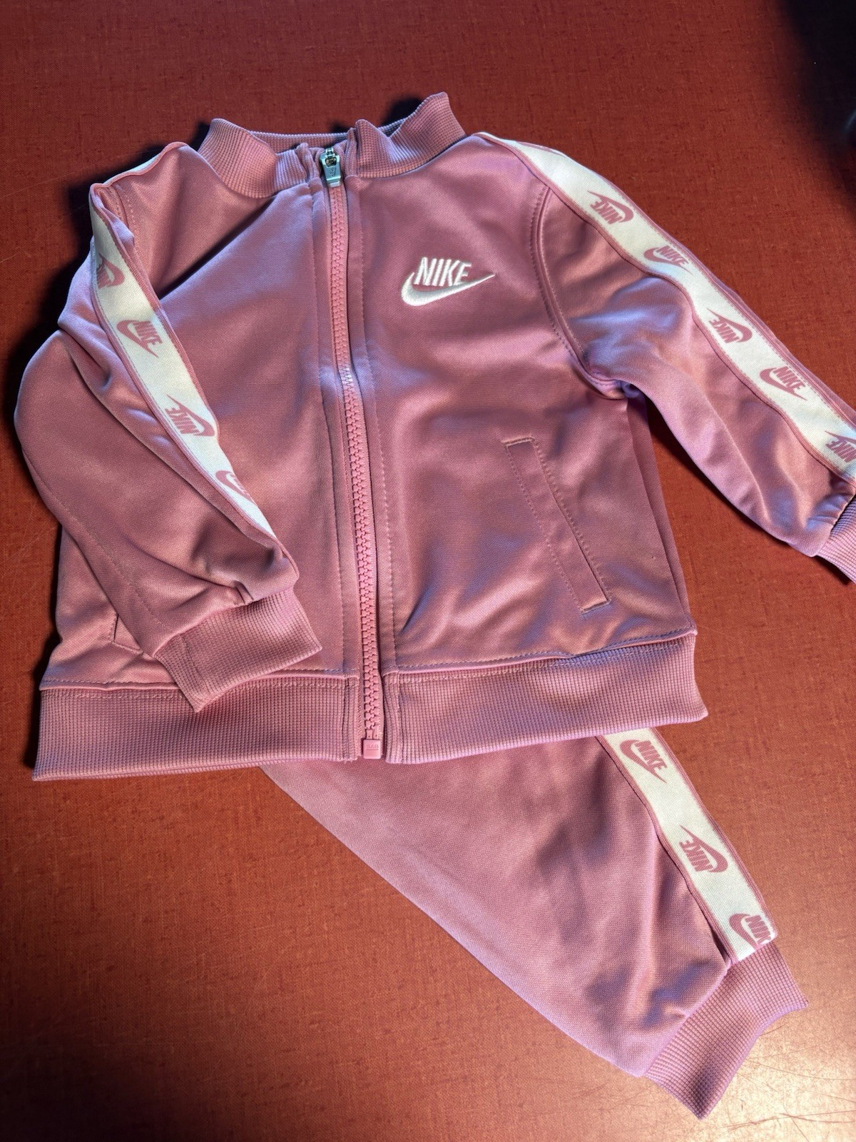 Nike Toddler Track Suit 18 Months – Pink Zip Jacket & Jogger Set