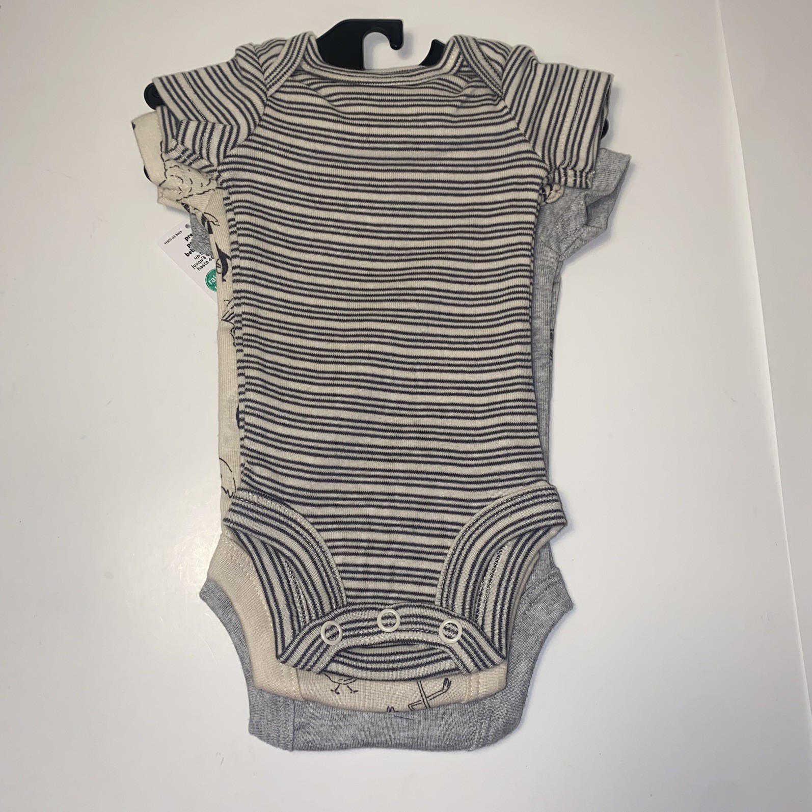 Carters Child Of Mine Baby Boy 5 Piece Set Size Preemie ZOO Bodysuits Pants NWT