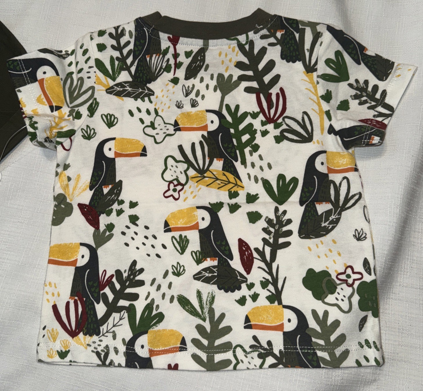 Gymboree Boy Size 12-18 Months So Tropical Shorts Socks Toucan T-shirt New Olive