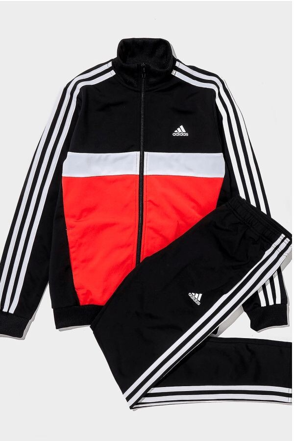 Adidas Boys Track Suit Size 3T-Color:Red, Black & White Sportswear 2PCS NWT-$52