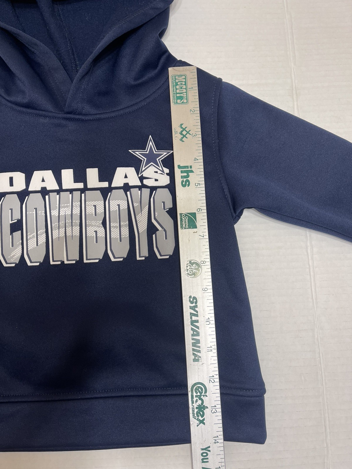 NFL Dallas Cowboys Toddler Boys Fleece Hooded Sweatshirt in Navy 2T