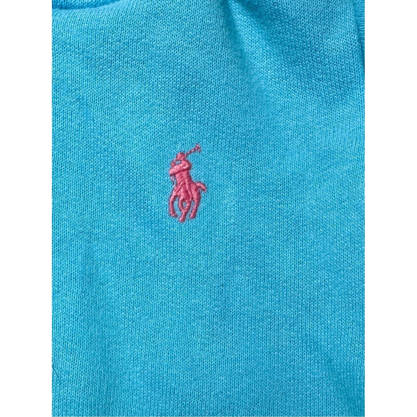 Ralph Lauren Baby Girl Hoodie Jogger Set 6M Pony Logo Zip Sweat Outfit Cotton