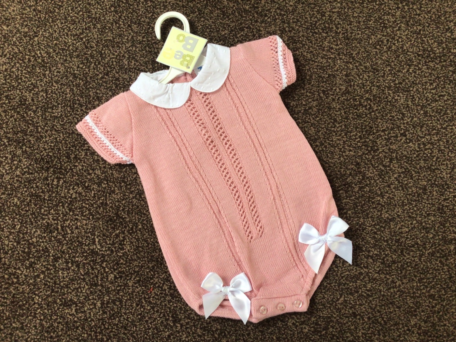 Baby girls knitted romper 0-3 months