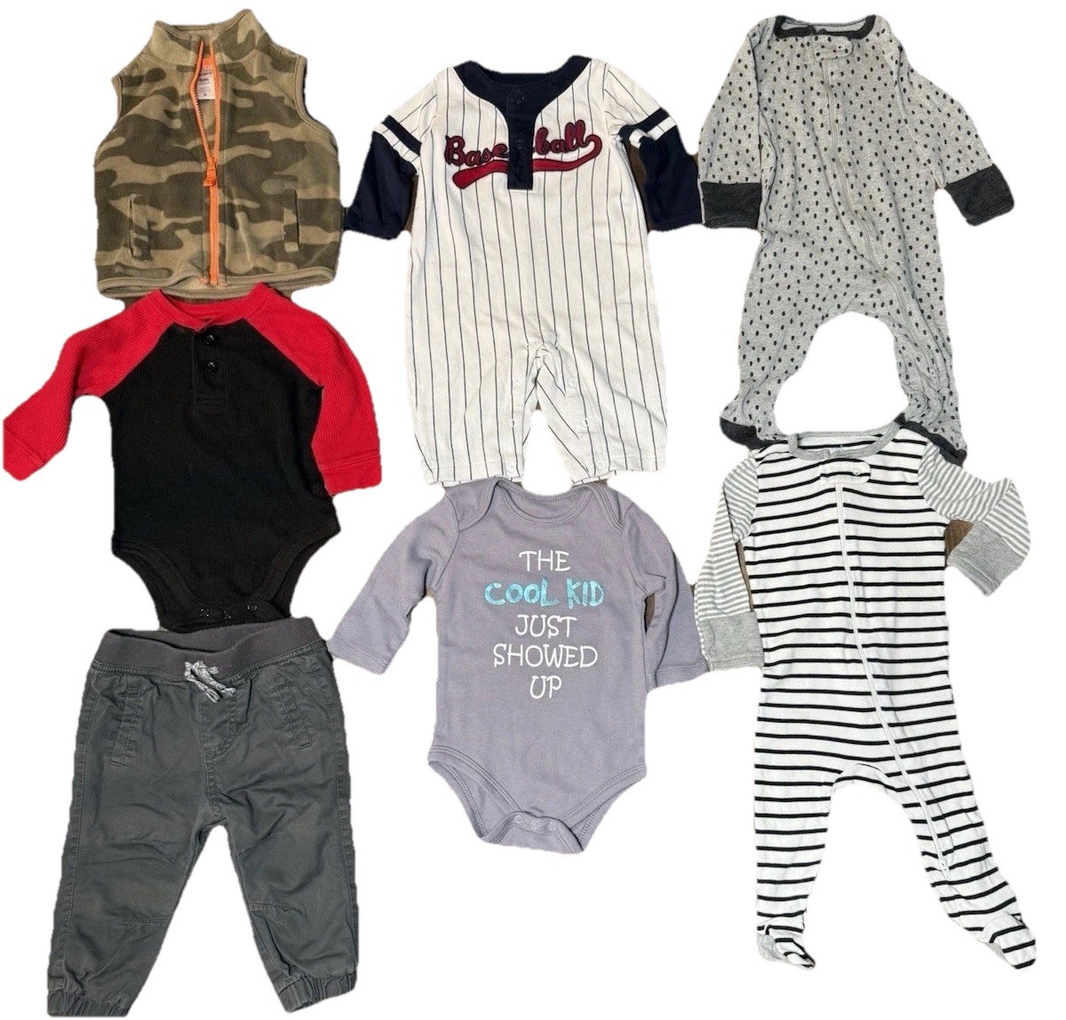 Infant 3-6 Month Fall Winter Mixed Lot 7 Pieces Good Pre Owned Condition