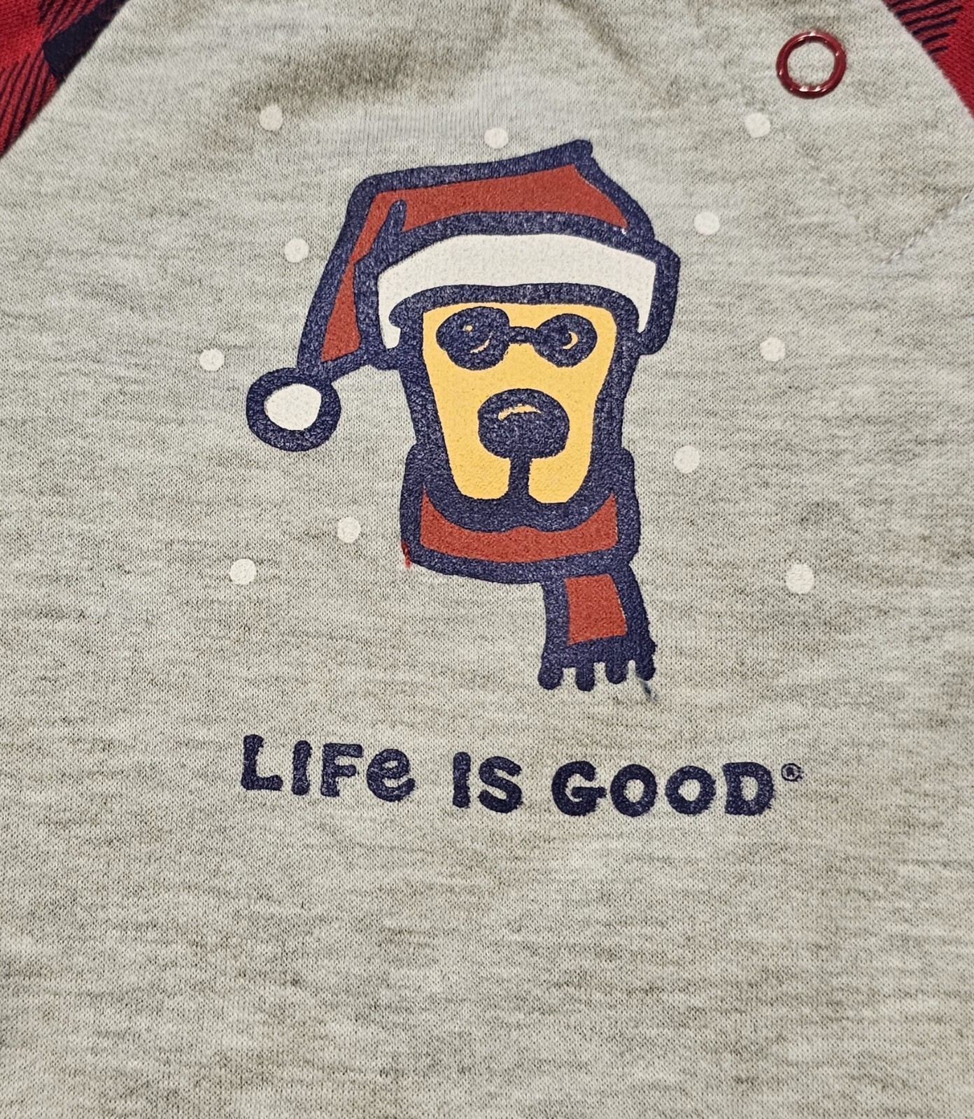 Infant/Baby Girl Sz 0-3 mo Life is Good Puppy Face Romper/Outfit w/Hat NWT!