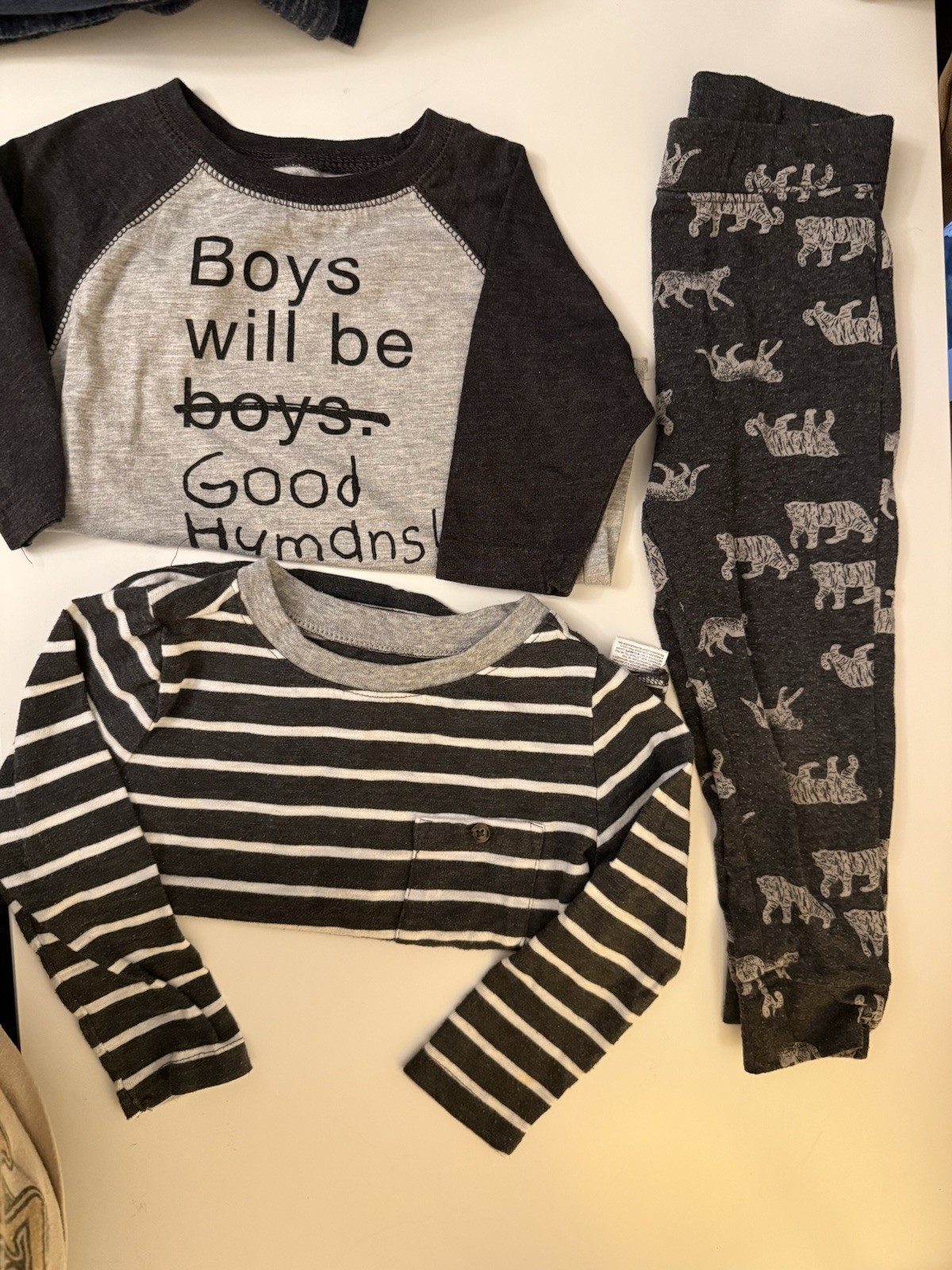 Size 2 T Pants and 2 Shirts One Half Sleeve and Full Sleeve Used Good Condition