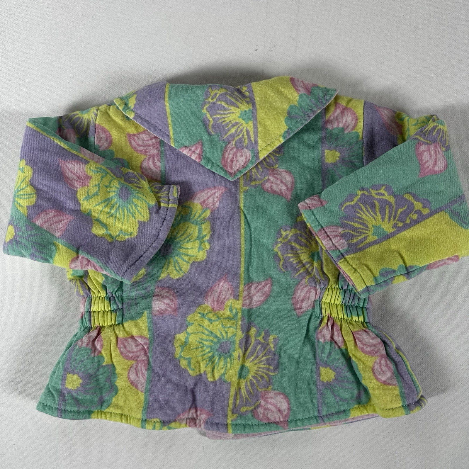 Vintage Baby Beluga Soft 2-PC Floral Jacket & Pants Pink Pastels Girl’s 18 mos