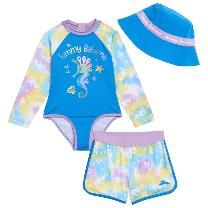 NWT Tommy Bahama Boy’s Swim Set with Reversible Hat Size 6 – 12 Months