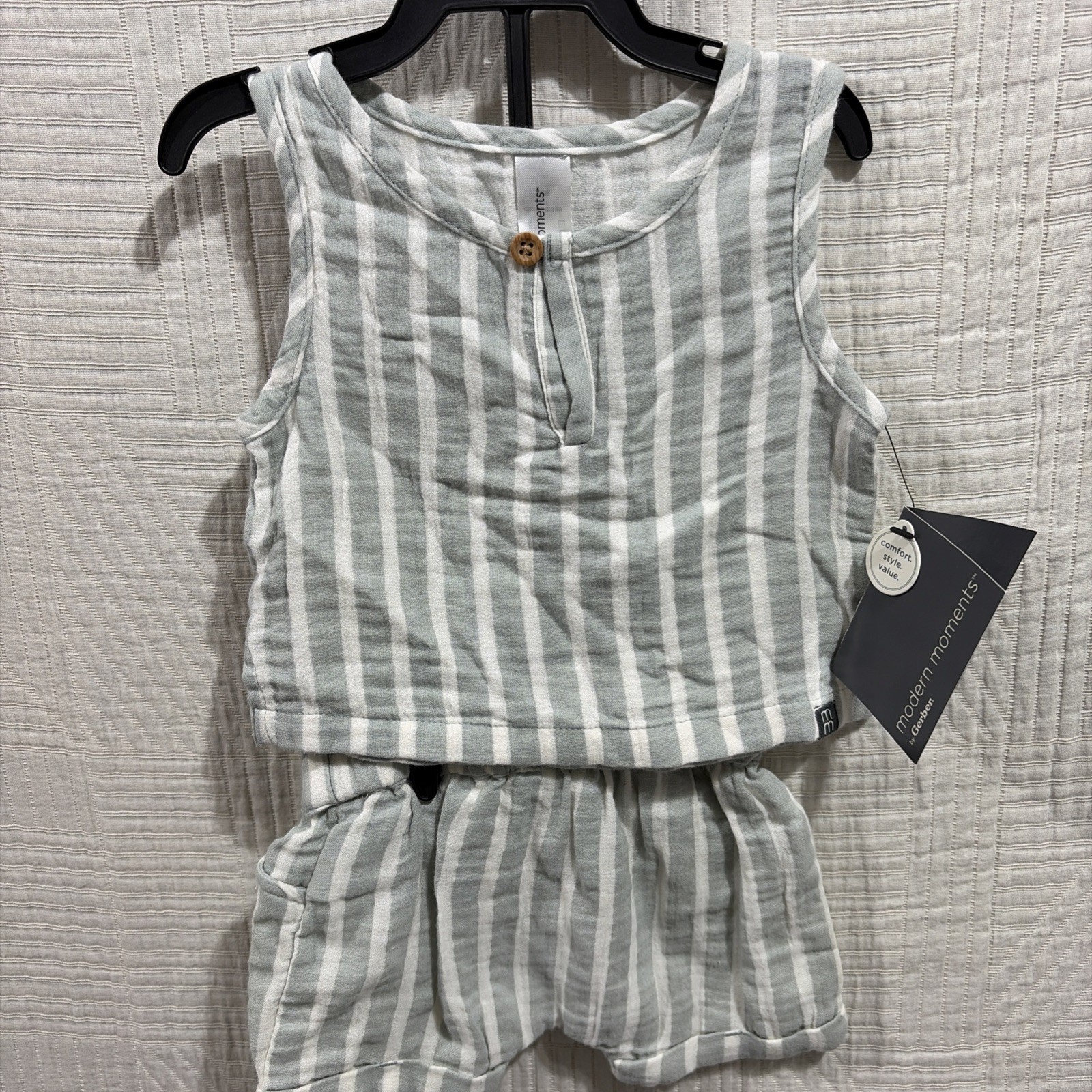 Modern Moments 2 Piece Boys Short Set New 0-3 M New