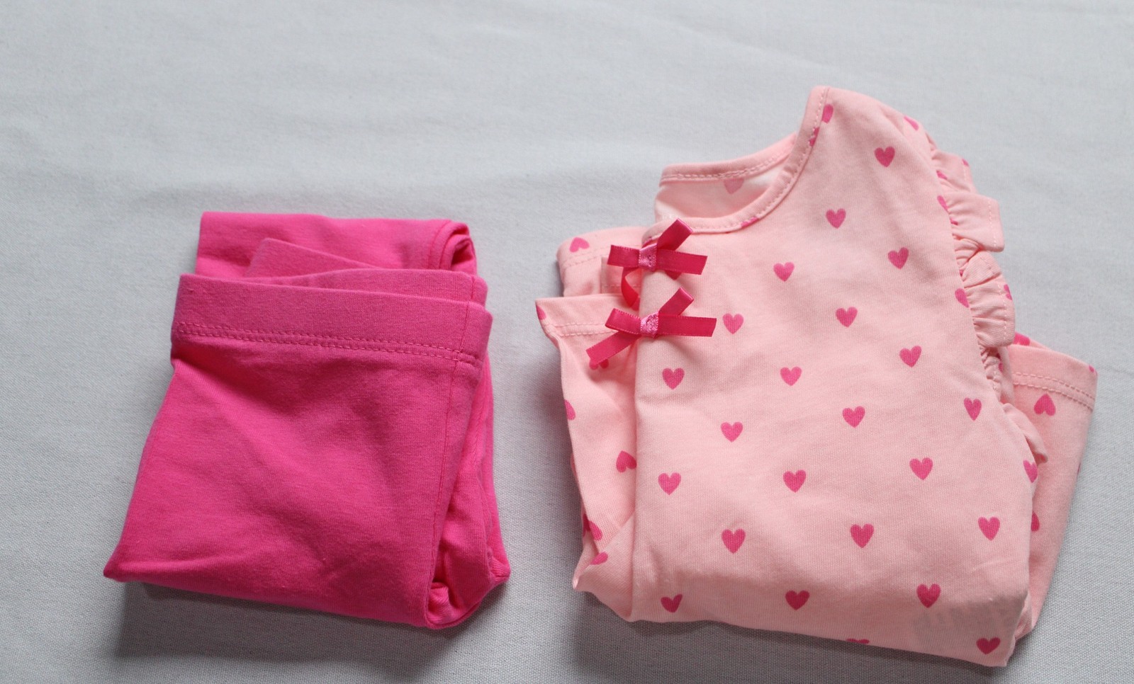 The Children’s Place Baby Girl’s Bow Peplum 2-Piece Outfit BL1 Pink Size 18-24M