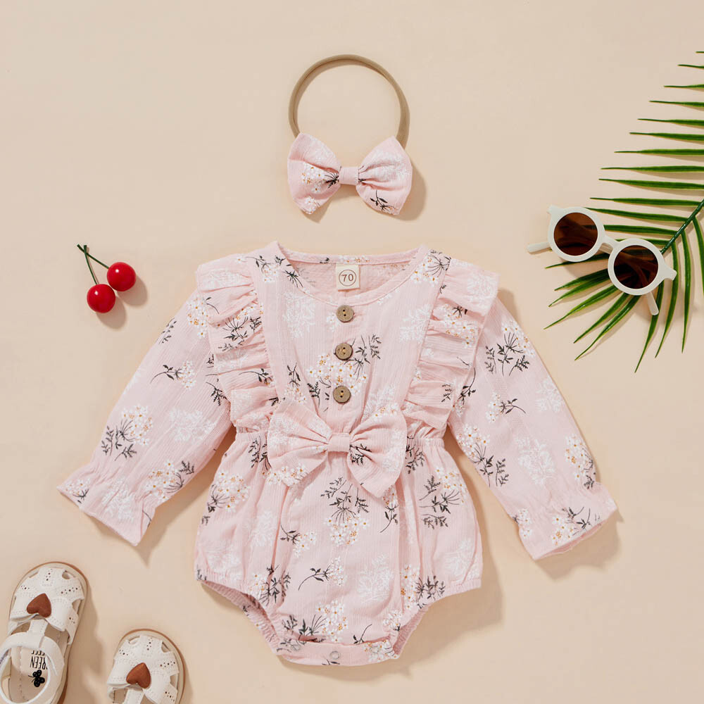 Kids Baby Girls Ruffle T-Shirt Romper Set Infant Summer Party Clothes Outfits