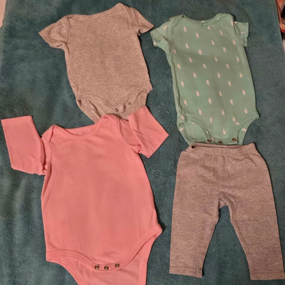 0-3mo Outfits Onsies Bodysuits & Pants 4 Pieces