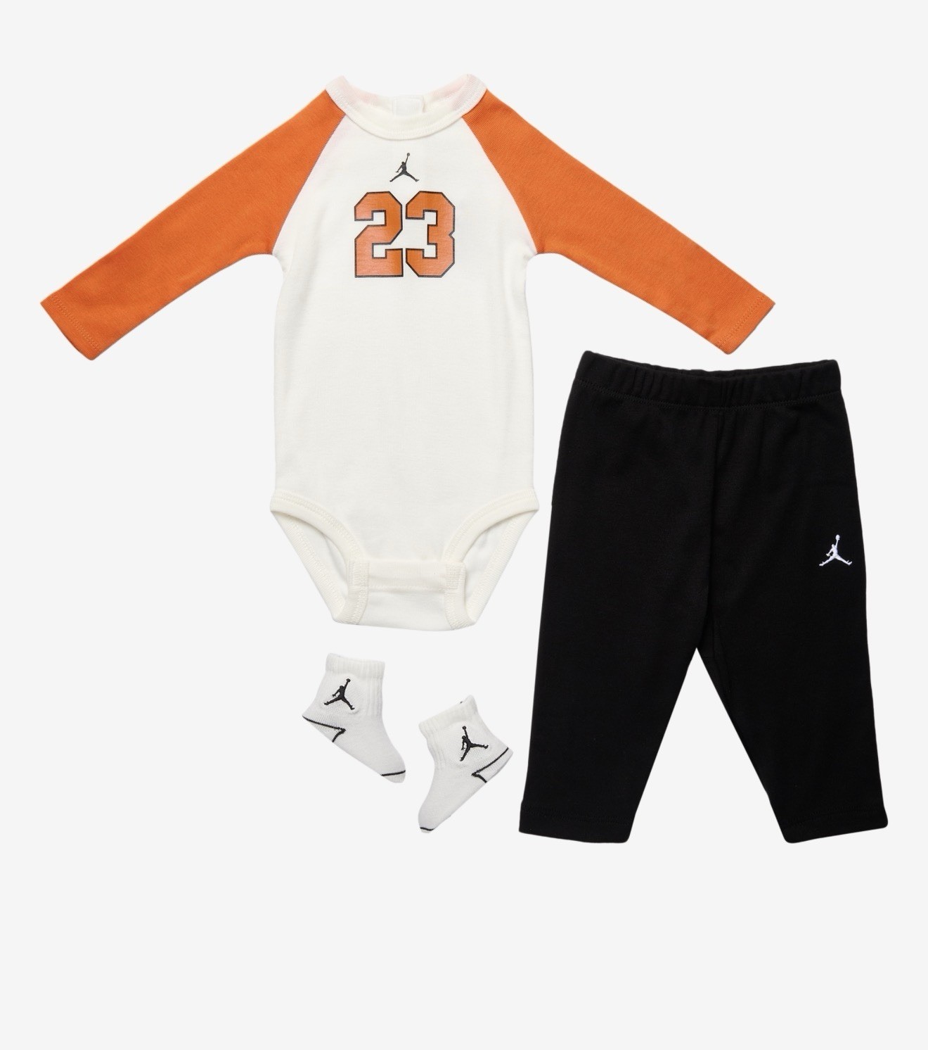 Jordan Brand Baby Hockey Jersey Style Bodysuit Set w/ Pants & Socks 0-6 Months