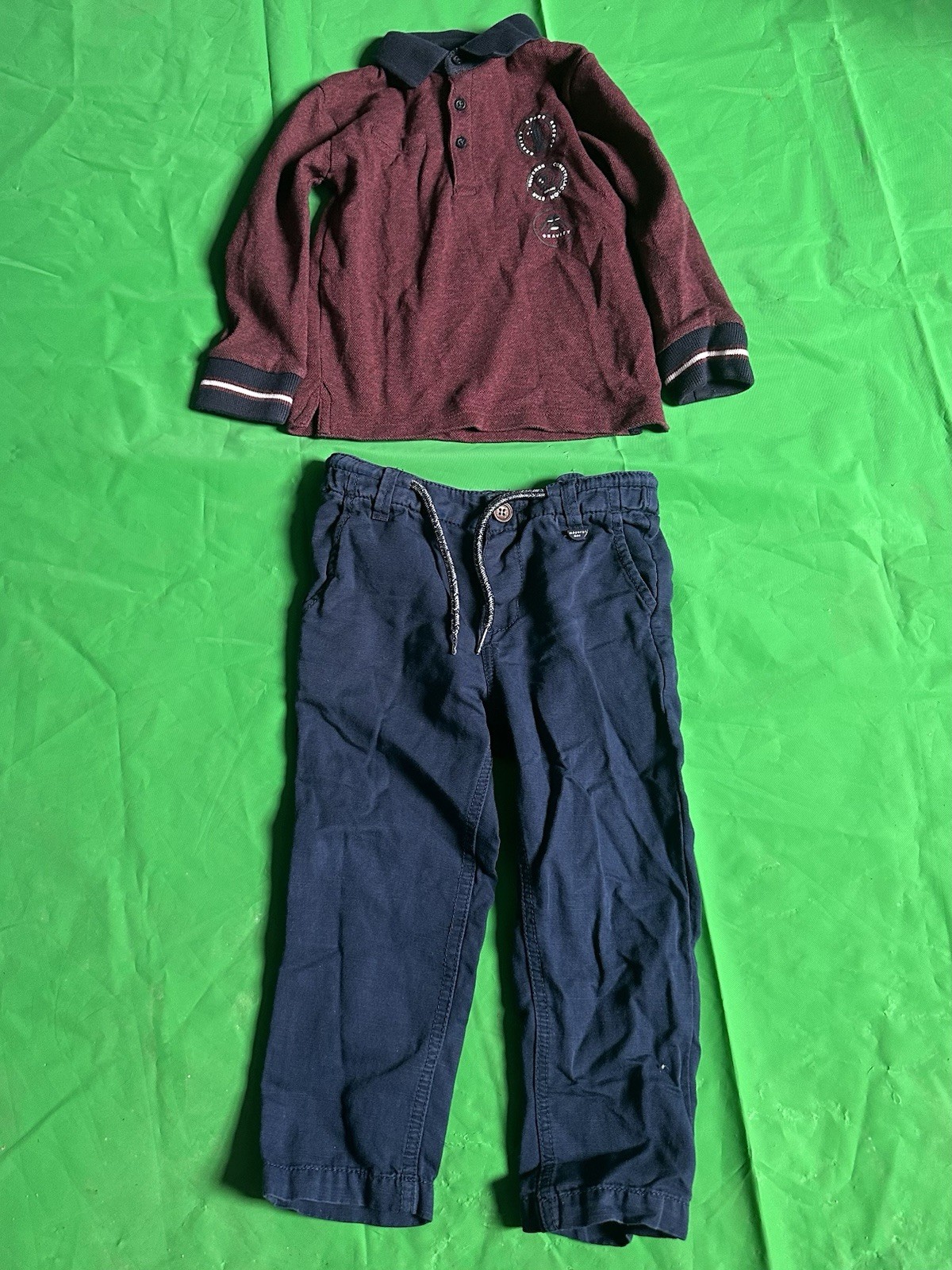 Mayoral Burgundy and Navy Casual SetSz 2T