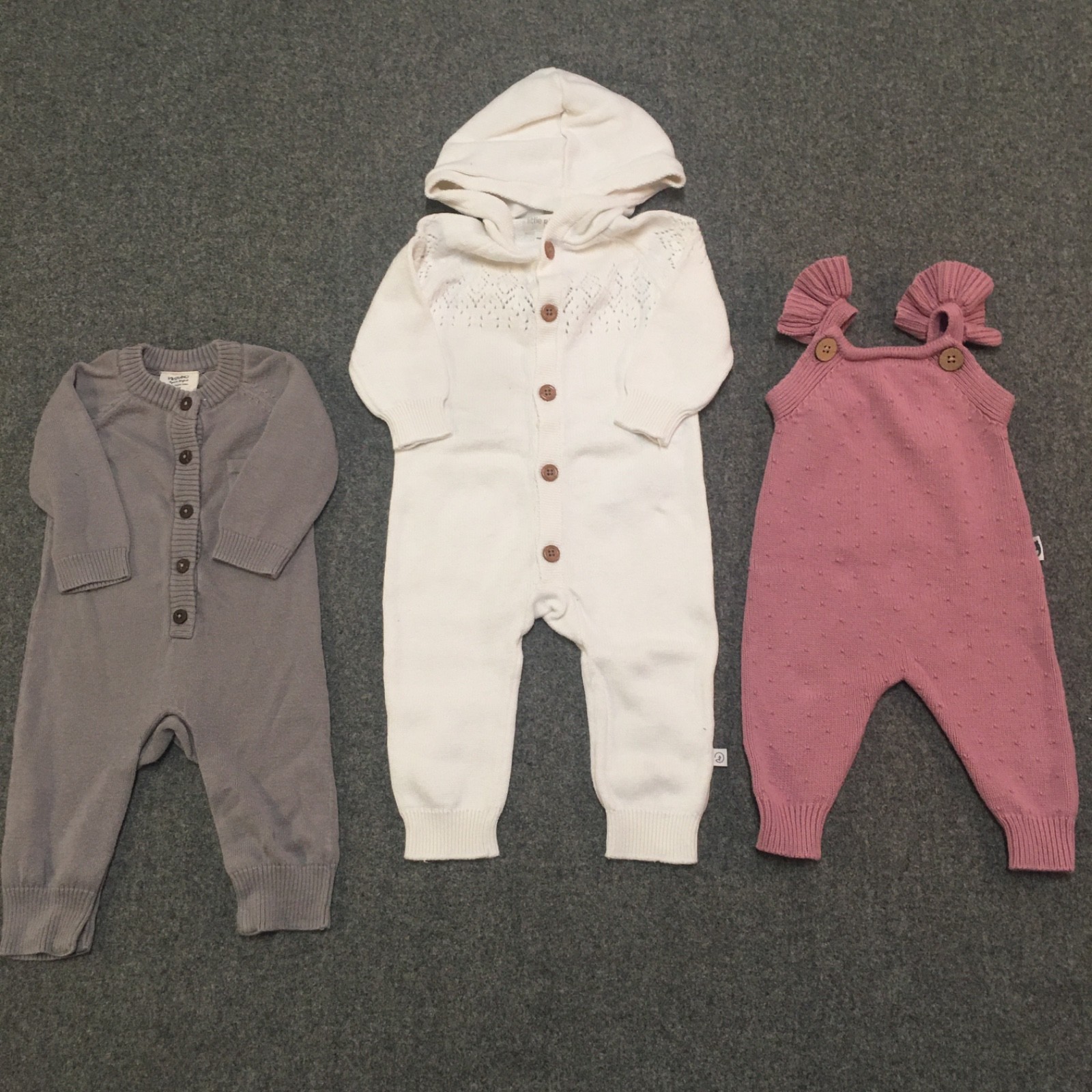 Organic Baby Girl 0-3-6-9-18-24 Months Clothing Lot 8x Pieces Bulk All Season