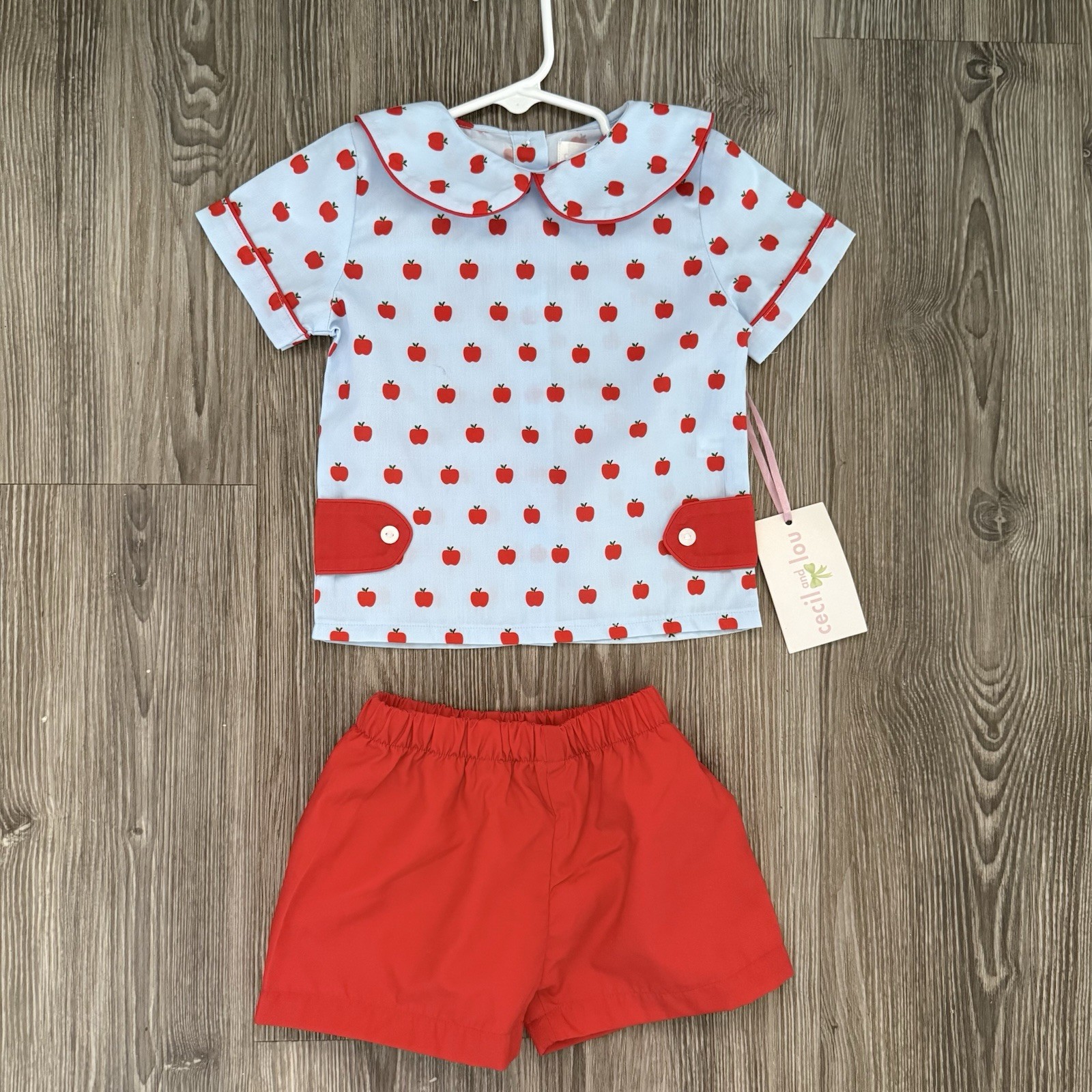 Cecil and Lou Apple Set 18 Months 2 Piece Outfit New with Tags