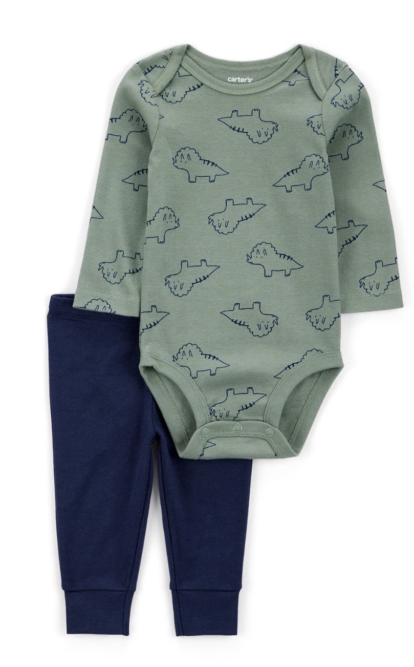 Carter’s 3 Piece Dinosaur Outfit Set. Size 12 Months Super Cute 🦖 Fast Shipping