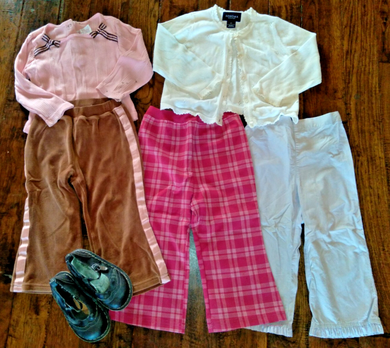 GUC! Girls Lot of 6 Everyday Play Gap Gymboree Outfits & Shoes Size 2T