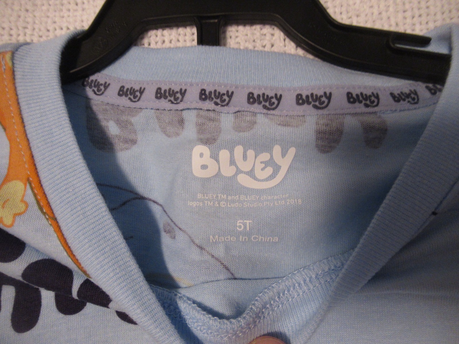 Bluey Pajama Set NWT Size 5T Short Sleeve Tops Drawstring Shorts Toddler