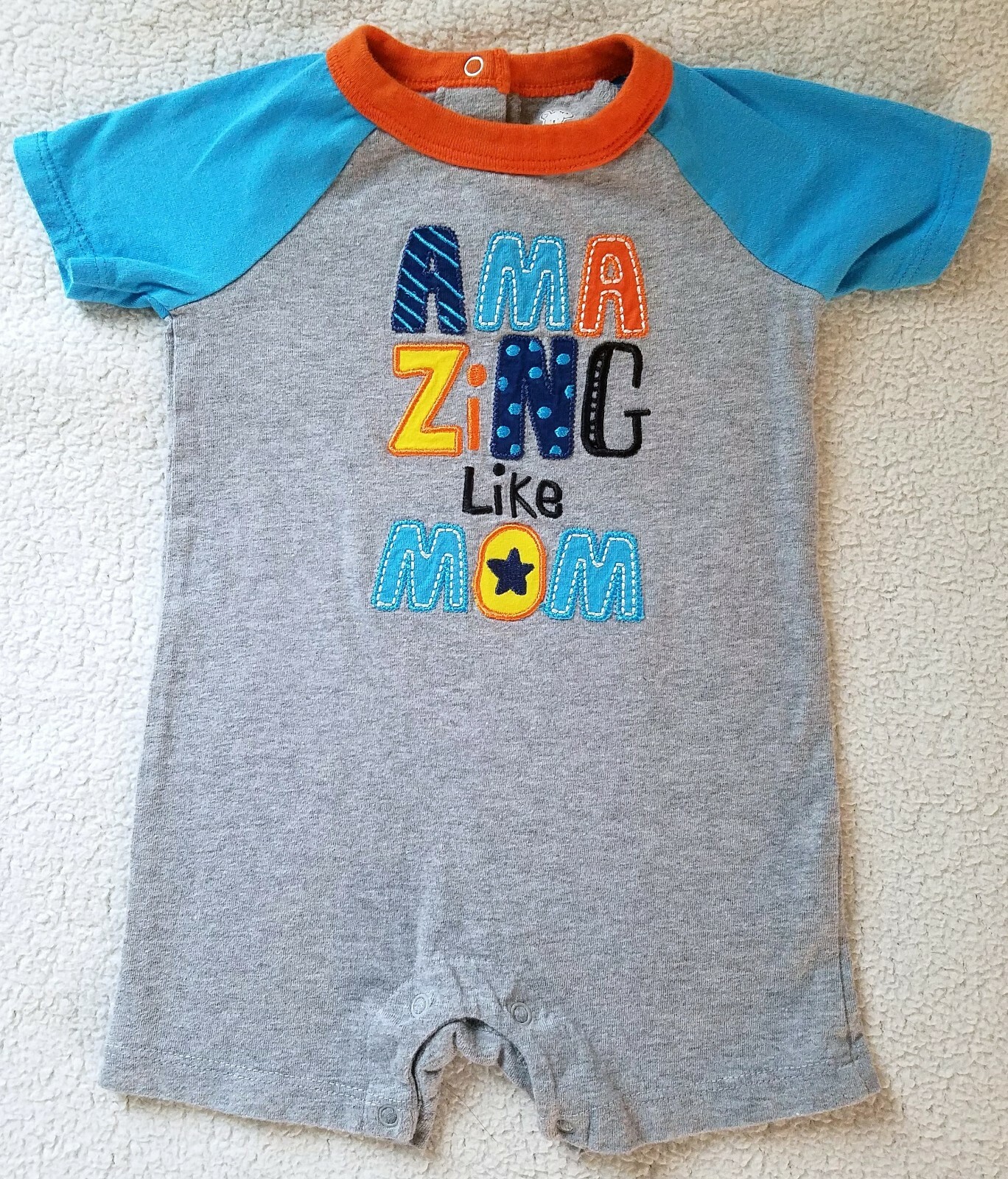 Koala Baby ~ Boy’s Novelty Shorts Outfit~ Size 3-6 Months ~ Gray.