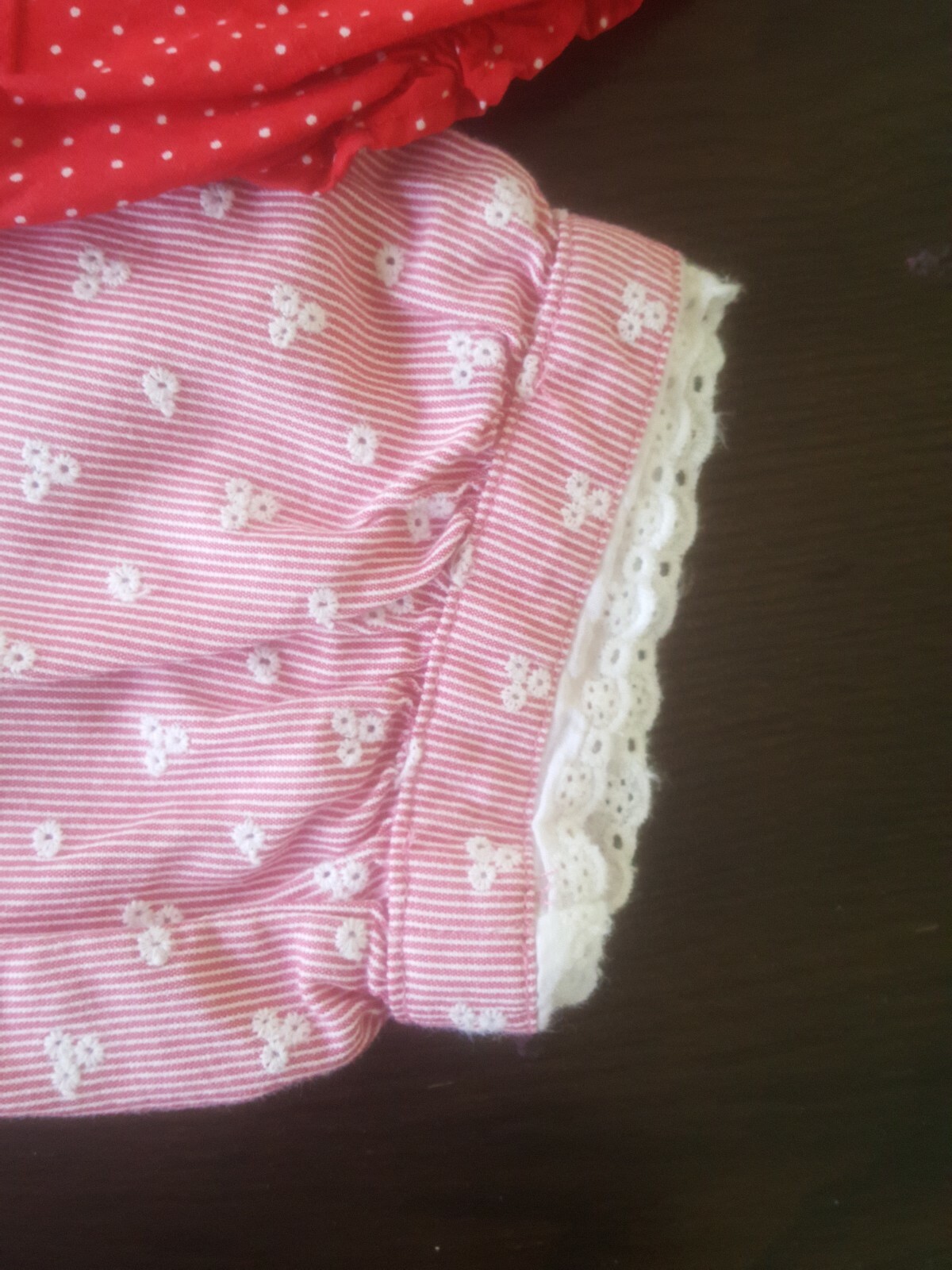 Janie and Jack Layette Cherry Set red polka dots bloomers dress headband cardiga