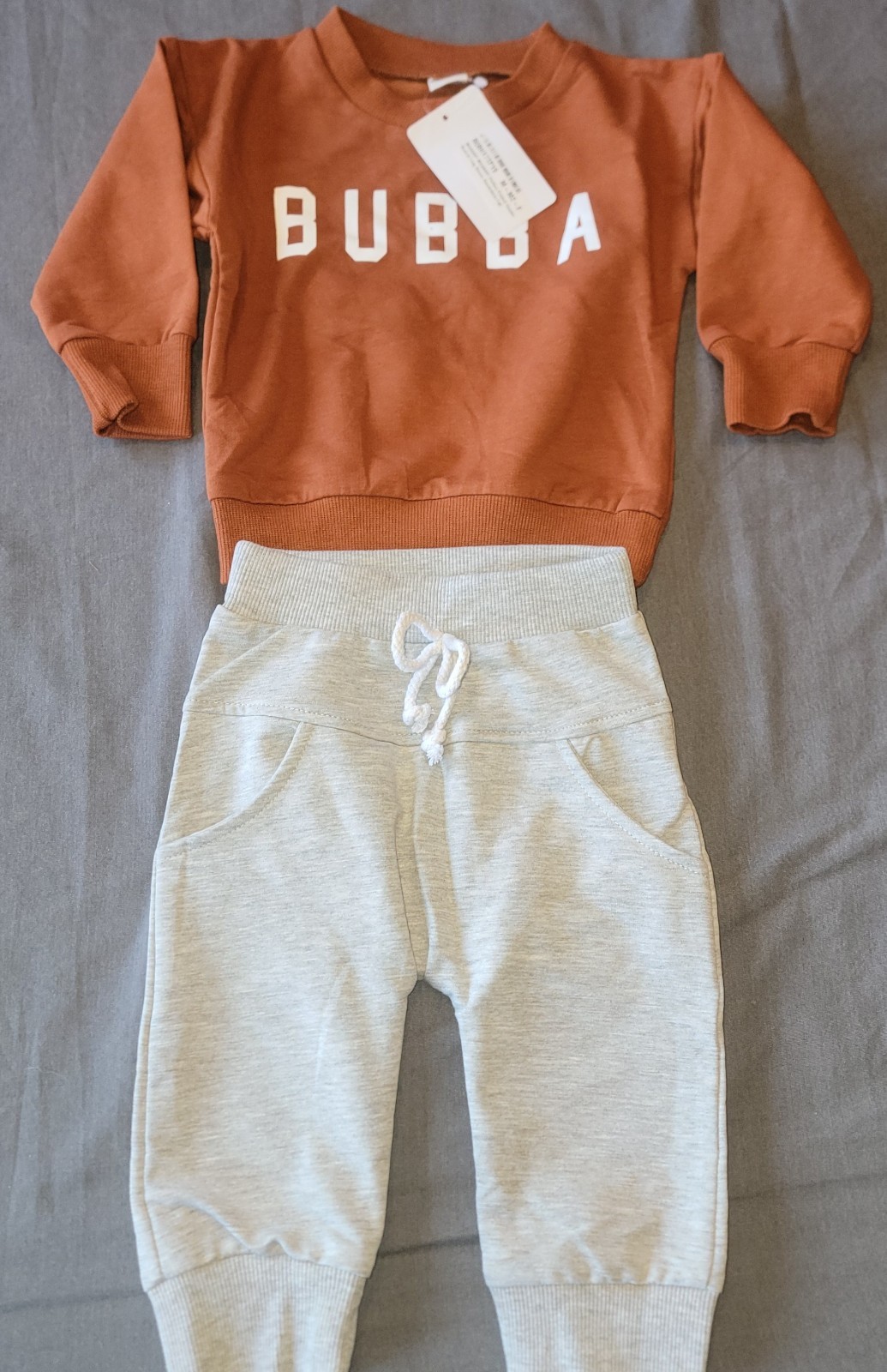 Sweatsuit, Baby 0-12Mo, MA&BABY Brand, “BUBBA”, New With Tags