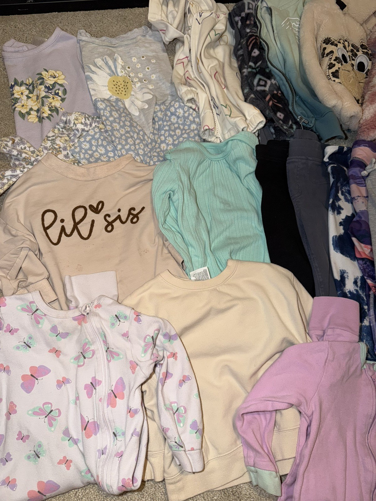 Girls 18 24 months 2T clothing lot shirts jacket pant dress bundle 26 piece lot