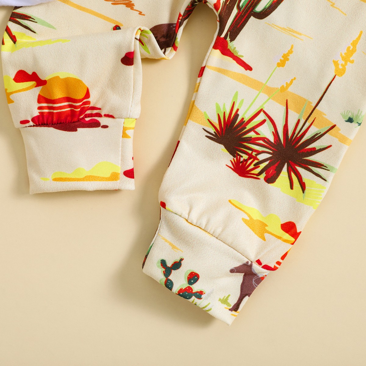 3PCS Toddler Baby Boys Girl Summer Romper Bodysuit Print Pants Hat Outfit Set