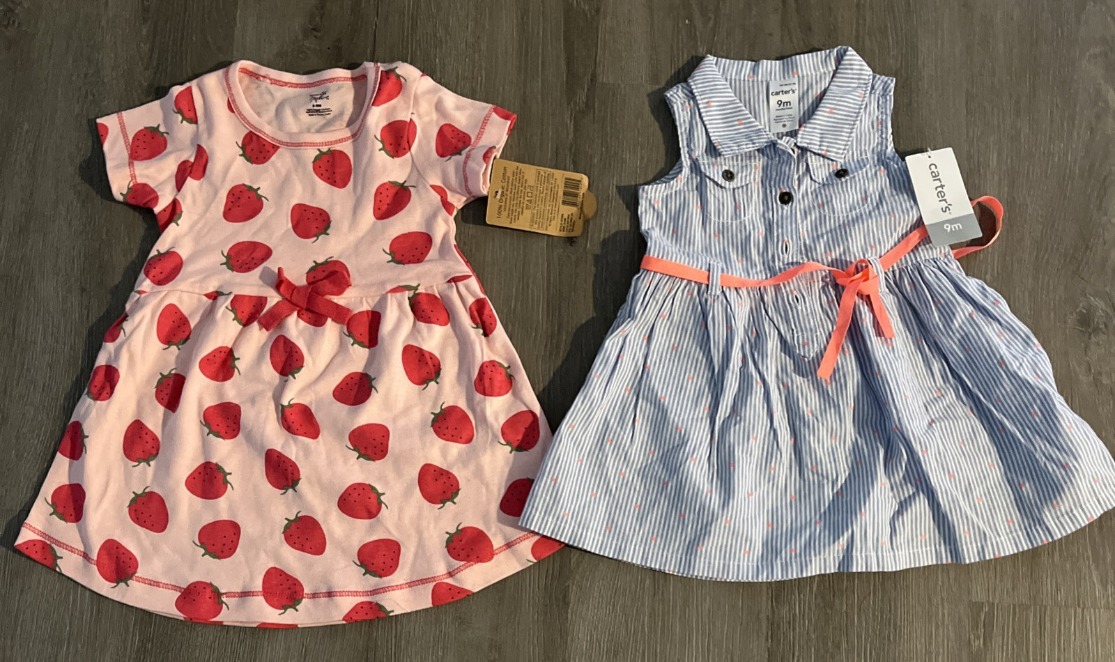 Carter’s/Nature 9 Month Dresses Set Of Two–NWT
