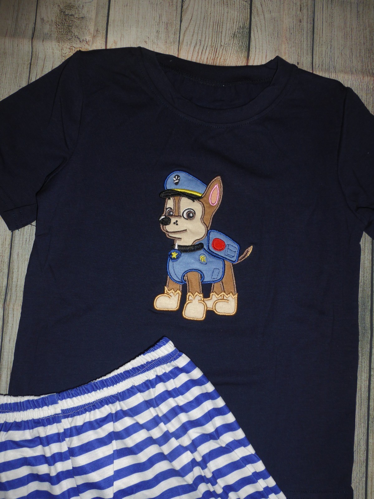NEW Boutique Pw Patrol Chase Boys Shorts Outfit Set