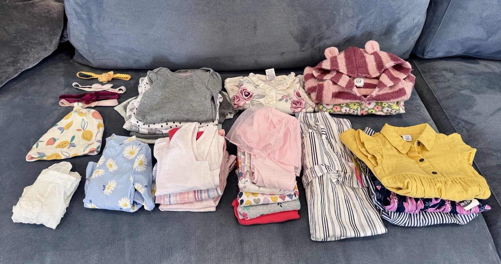 Baby Girl Clothes Bundle – Size 12M – 21 Items + Extras