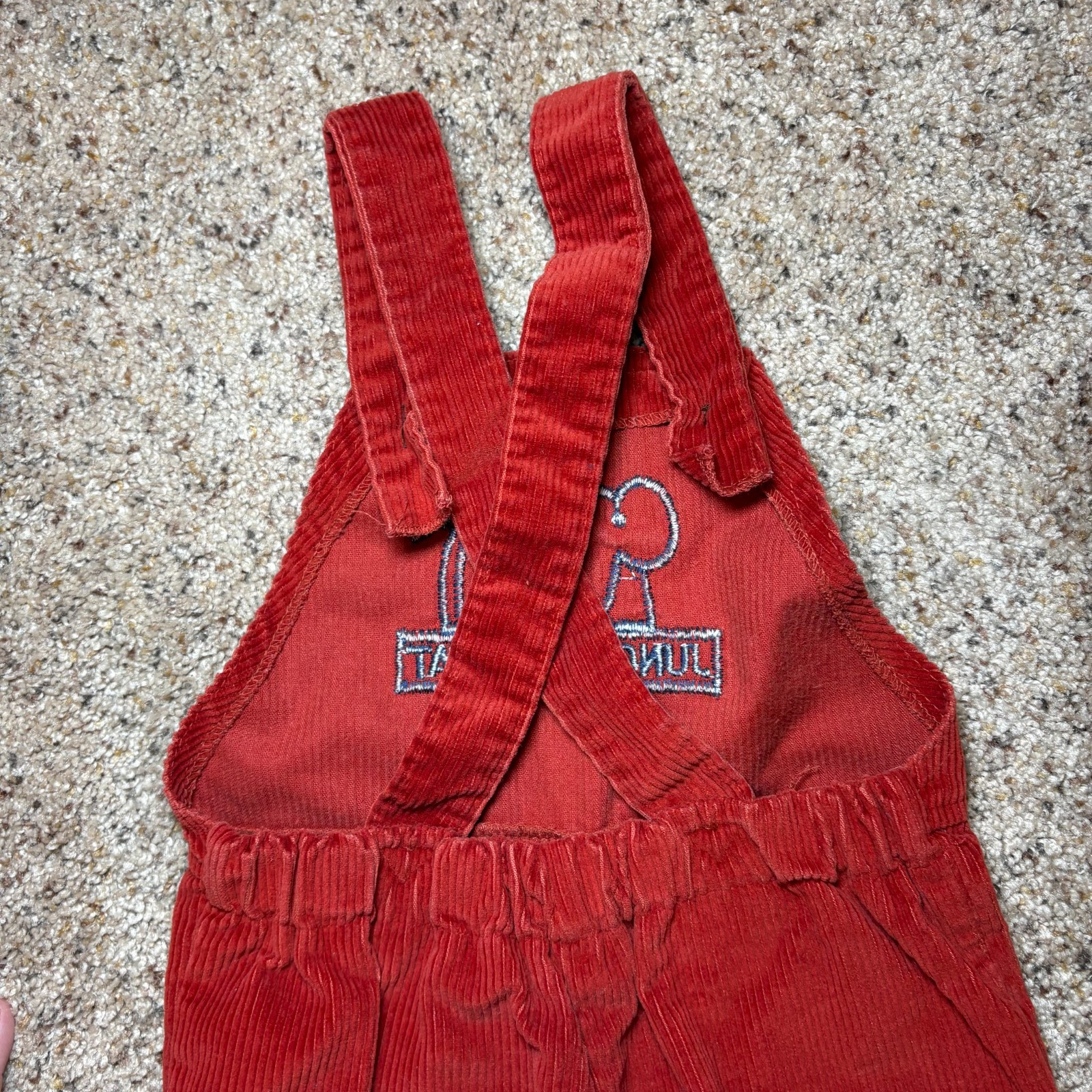 Health-Tex 4T Red Corduroy 3 piece outfit Jungle Habitat Elephant & monkey VTG