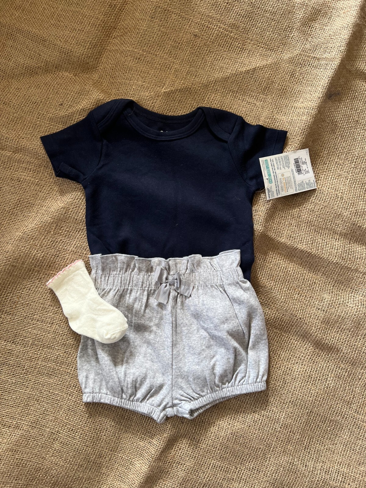Gerber baby Onesie with matching shorts Baby shower gift birthday gift baby