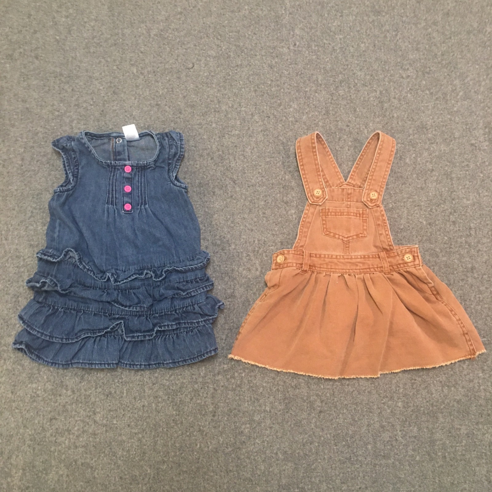 Baby Girl 12 Months Clothing Lot 8x Pieces Bulk Summer Colorful Casual Denim