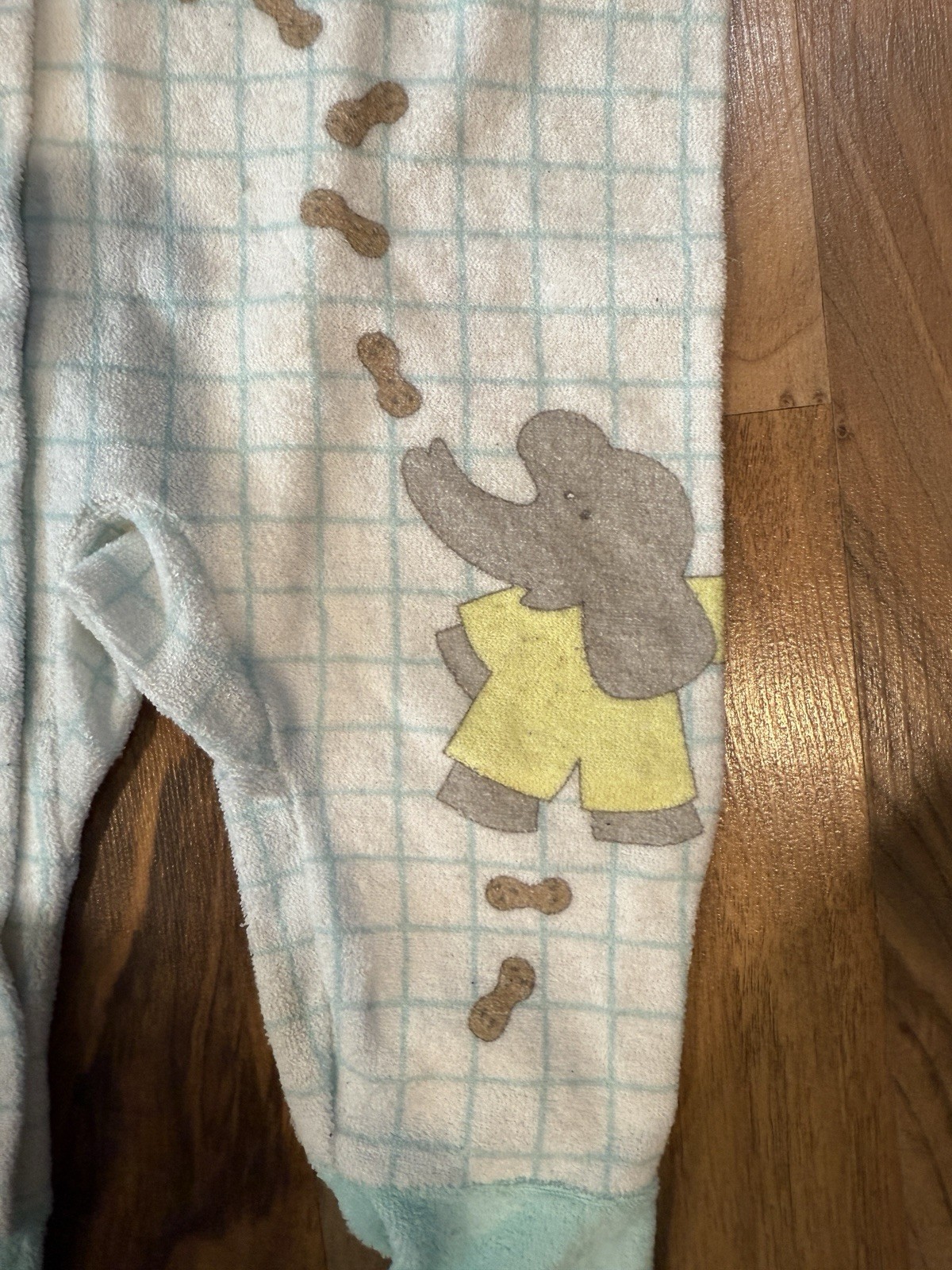 Vintage Carter’s Baby Sleeper Terry Cloth Zoo Animals Snap Medium 12-18 Pounds