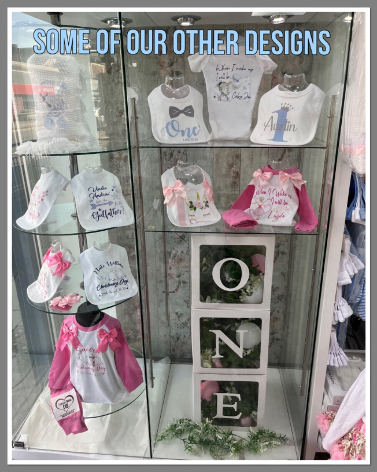 🎄 Personalised Girls First Christmas Believes in magic Bib Vest Grow 0-18m Pink