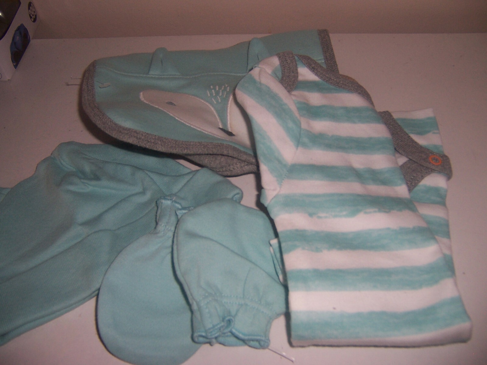 Cloud Island beanie mittens bib bodysuit new