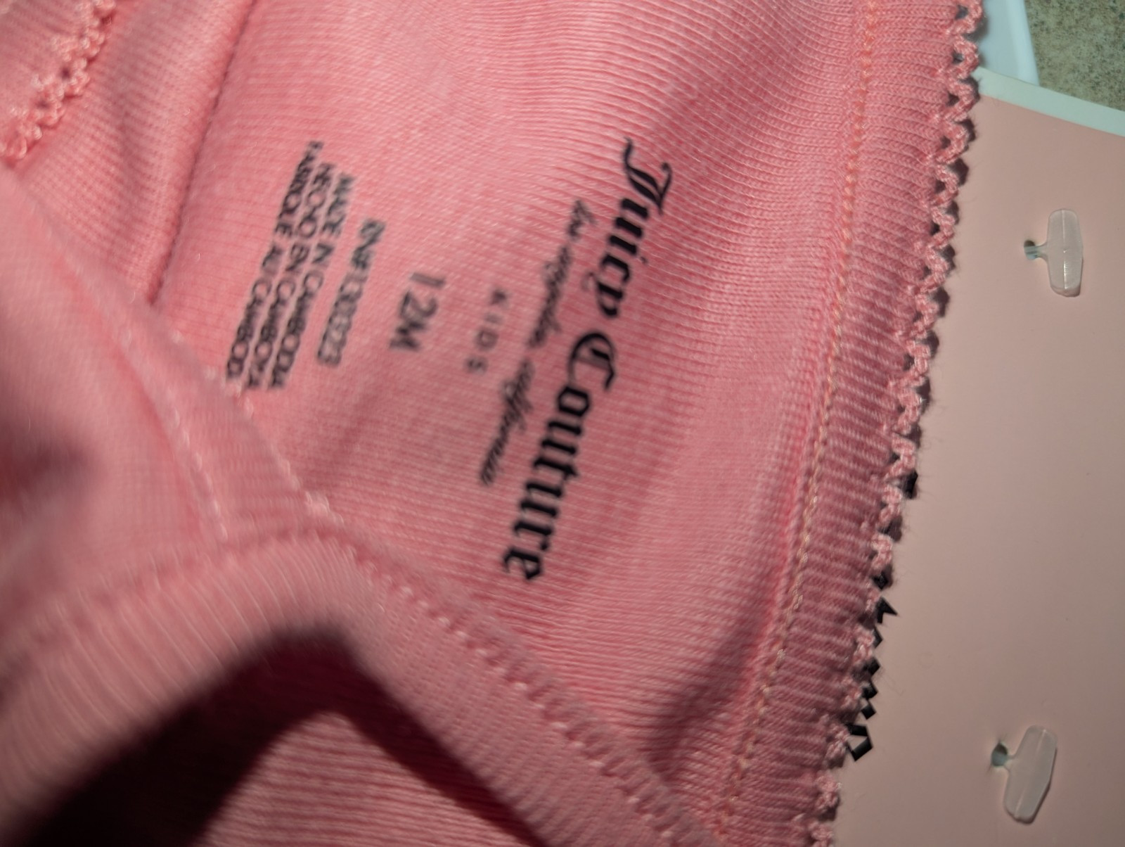 NWT Juicy Couture Sz 12Month Baby Girl 3 Pc Pink Tank Bodysuits, 1 Tutu, 1 Peach