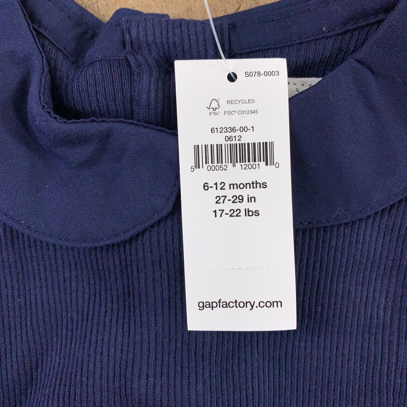 Baby Gap Size 6-12 Months Navy/Gray Long Sleeve Bodysuits Black Joggers NWT