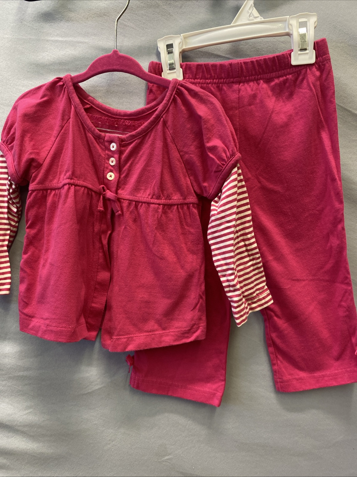baby outfit 12 Mos Top 18 Mos Pants Hot Pink
