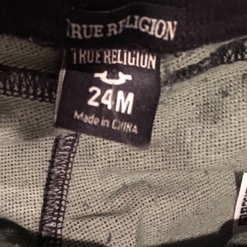NWT TRUE RELIGION Baby Unisex 24M Indigo Denim Hoodie & Joggers W/True RLGN TEE