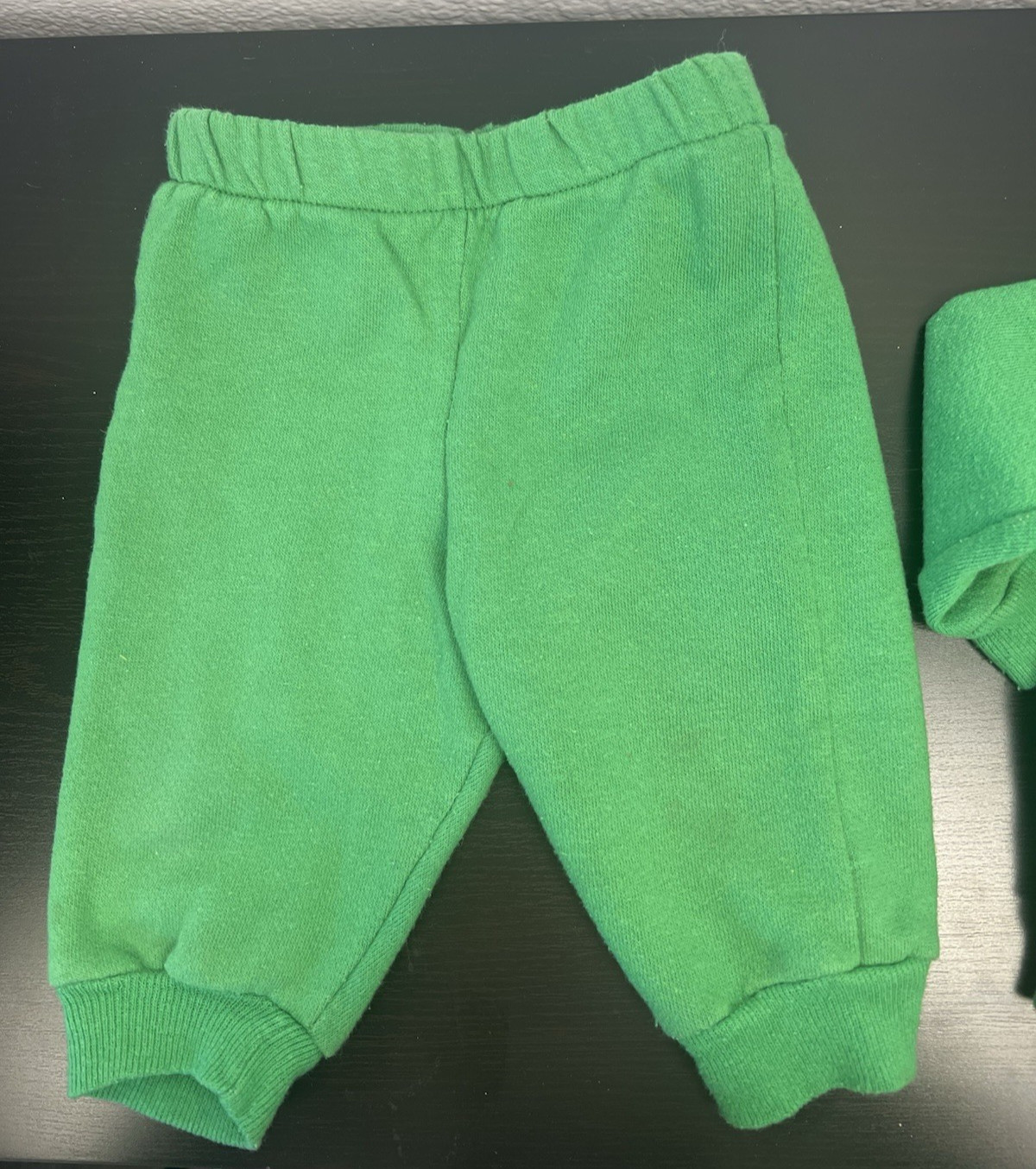 Vintage Heir Crafts Green Dragon Football Sweat Suit Set SZ small 12 M CUTE!!!!!
