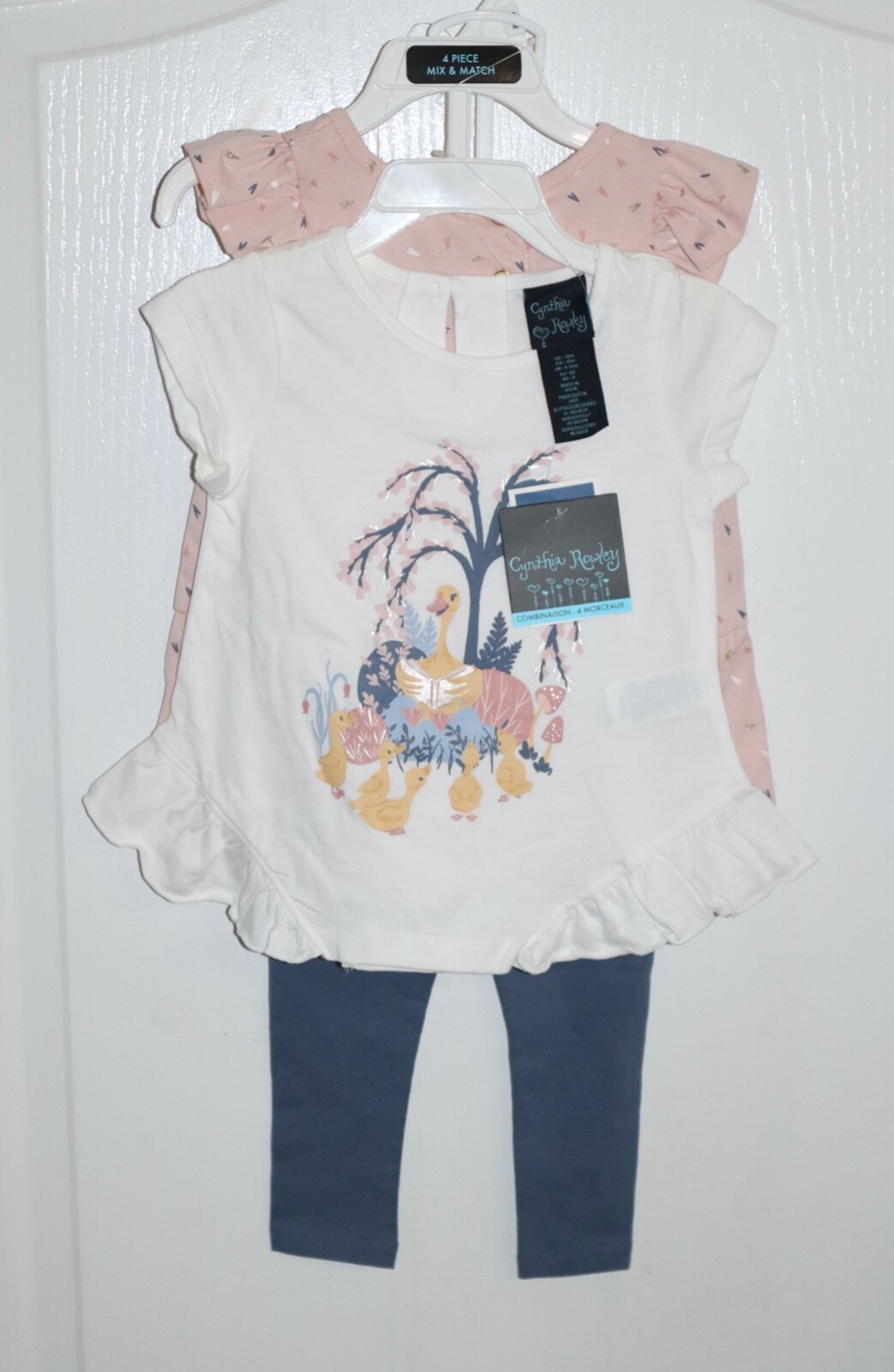 Cynthia Rowley Girls 4 pc Pant Short Outfit 12 mo