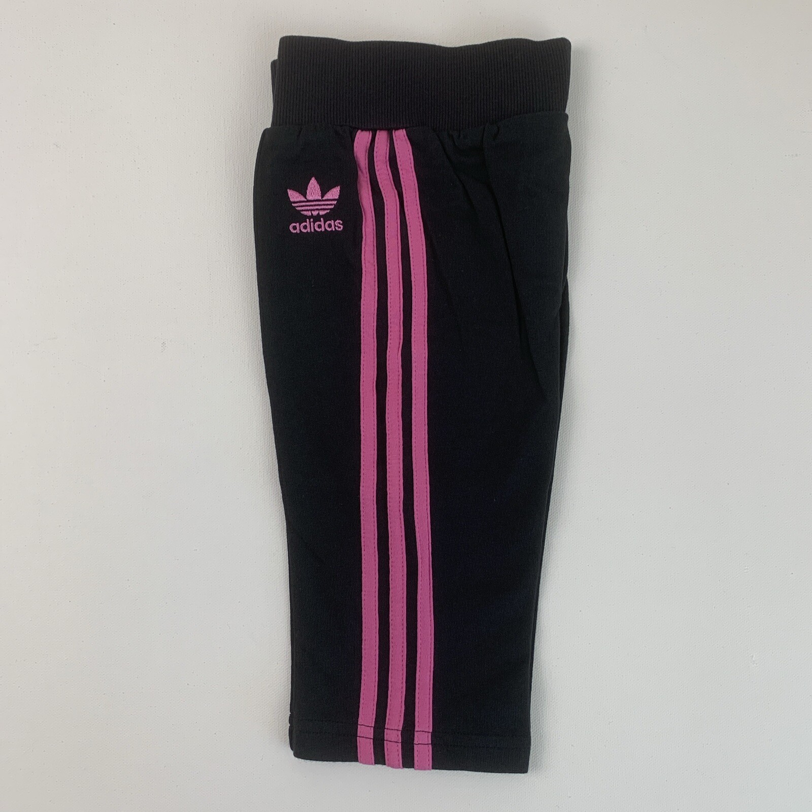 Adidas Originals 6-9M Baby 3-Stripe Hoodie Pants Track Set 2008 Black/Pink