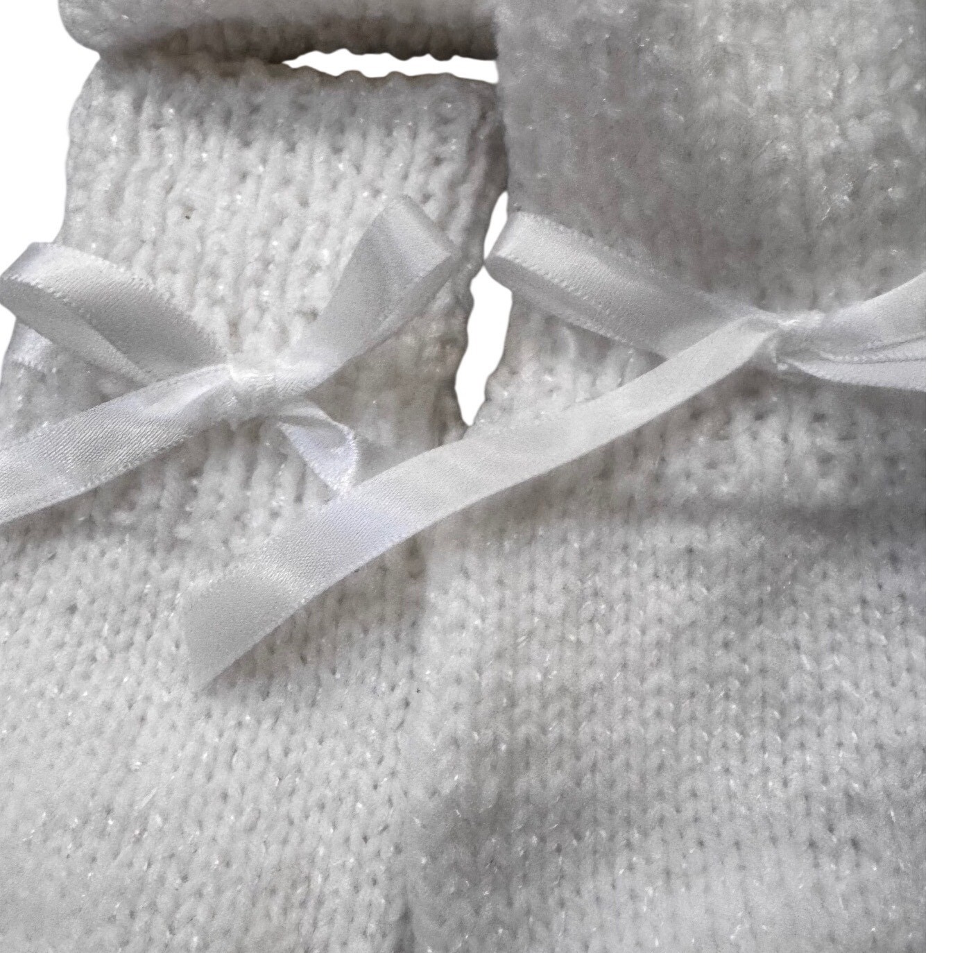 Handmade 11pc Vintage Crochet Knit Baby Layette Blankets Dress Hats Handmade