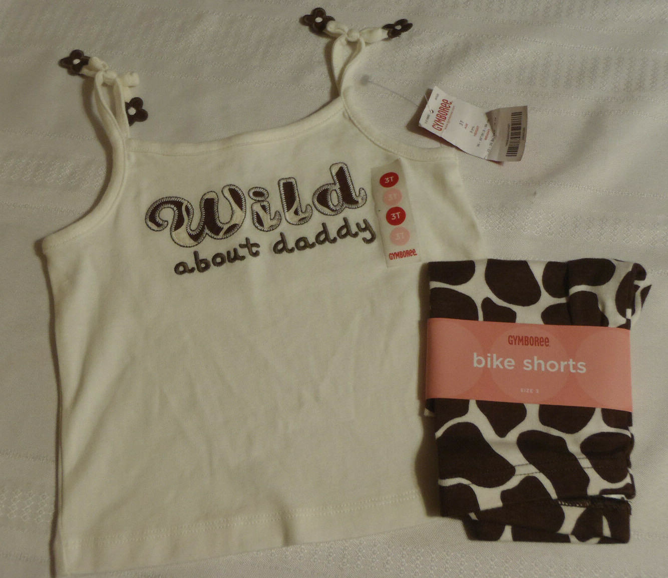 Gymboree Safari Fashion 3T Shirt Size 3 Bike Shorts Outfit NWT