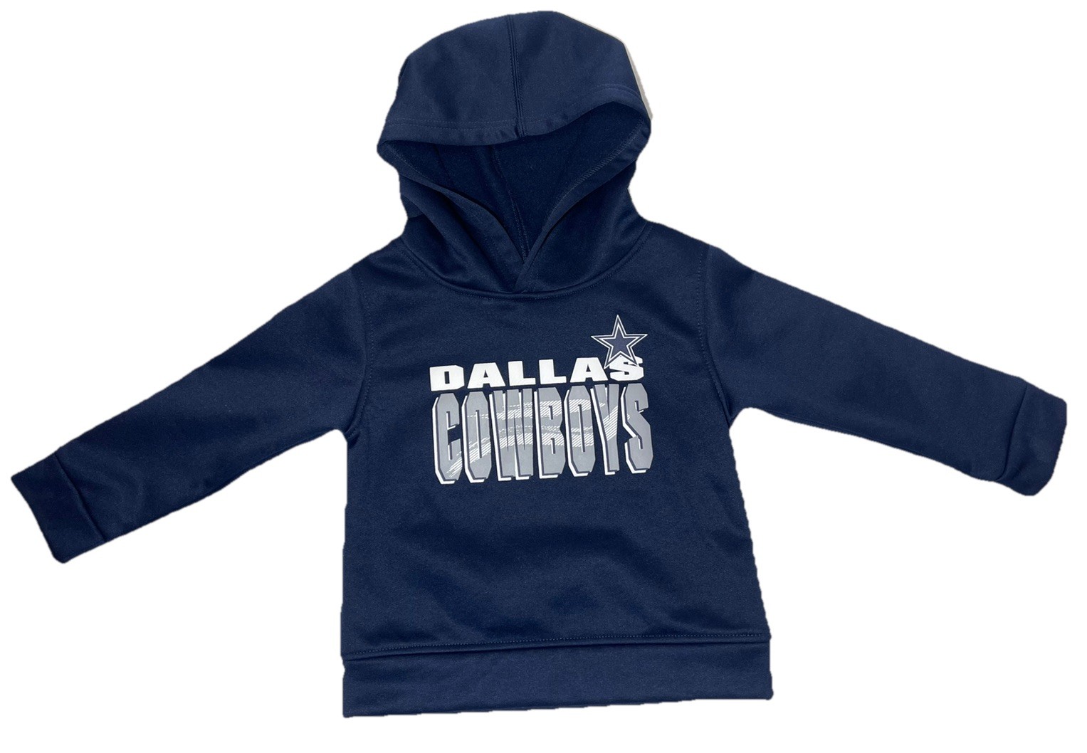 NFL Dallas Cowboys Toddler Boys Fleece Hooded Sweatshirt in Navy 2T
