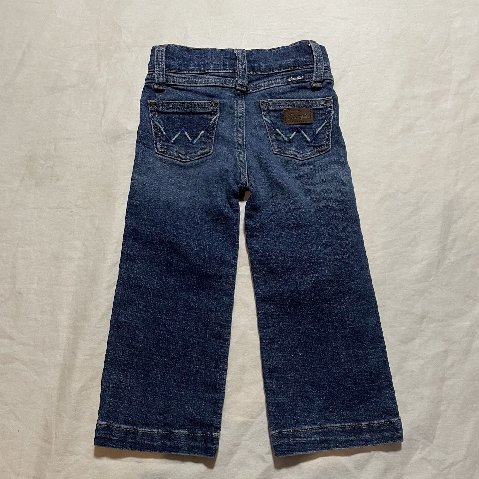 Wrangler Toddler Boy’s Jeans and Shirt Set Size 2T Blue Denim
