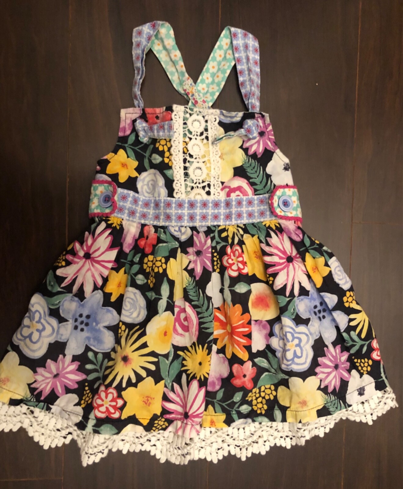 Matilda Jane Girls Spring 2017 Adventure Begins One Moment Knot Top 2T Floral 