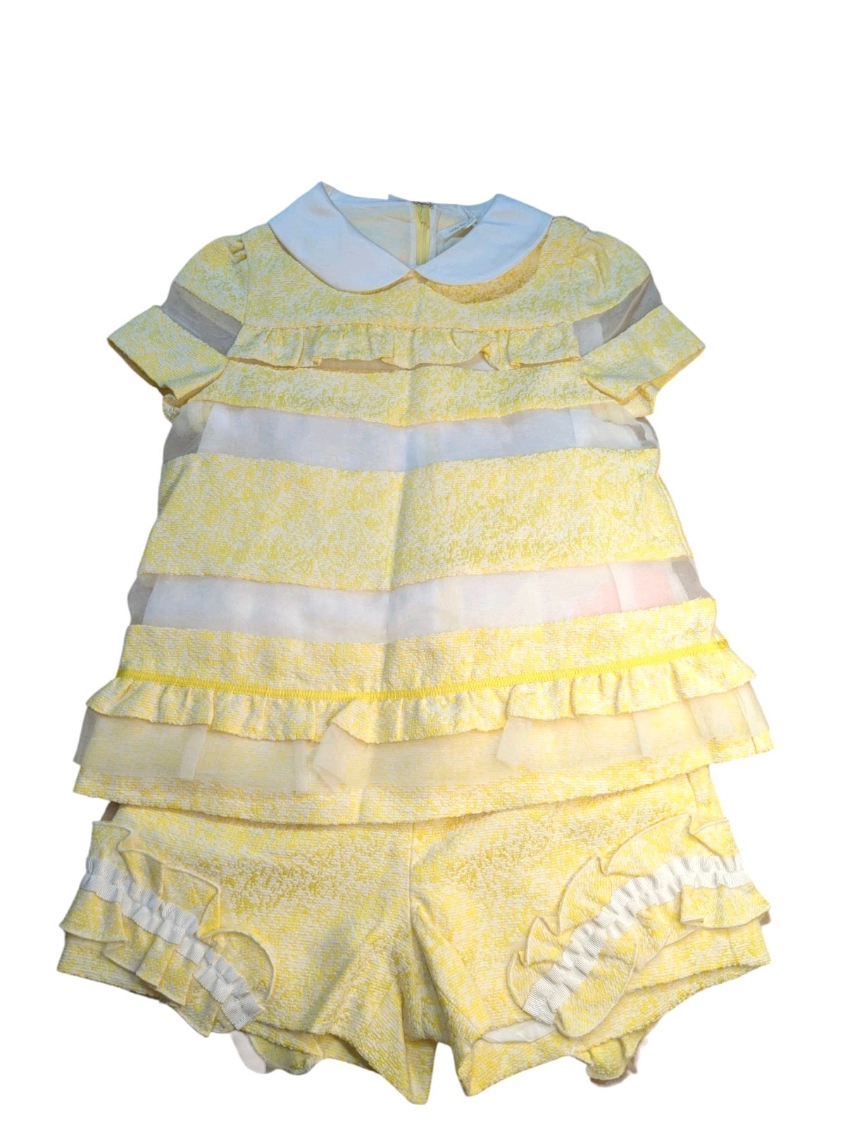 Nicholas & Bears Yellow Girls Luxury Easter 2 Piece Clothing 12-14
